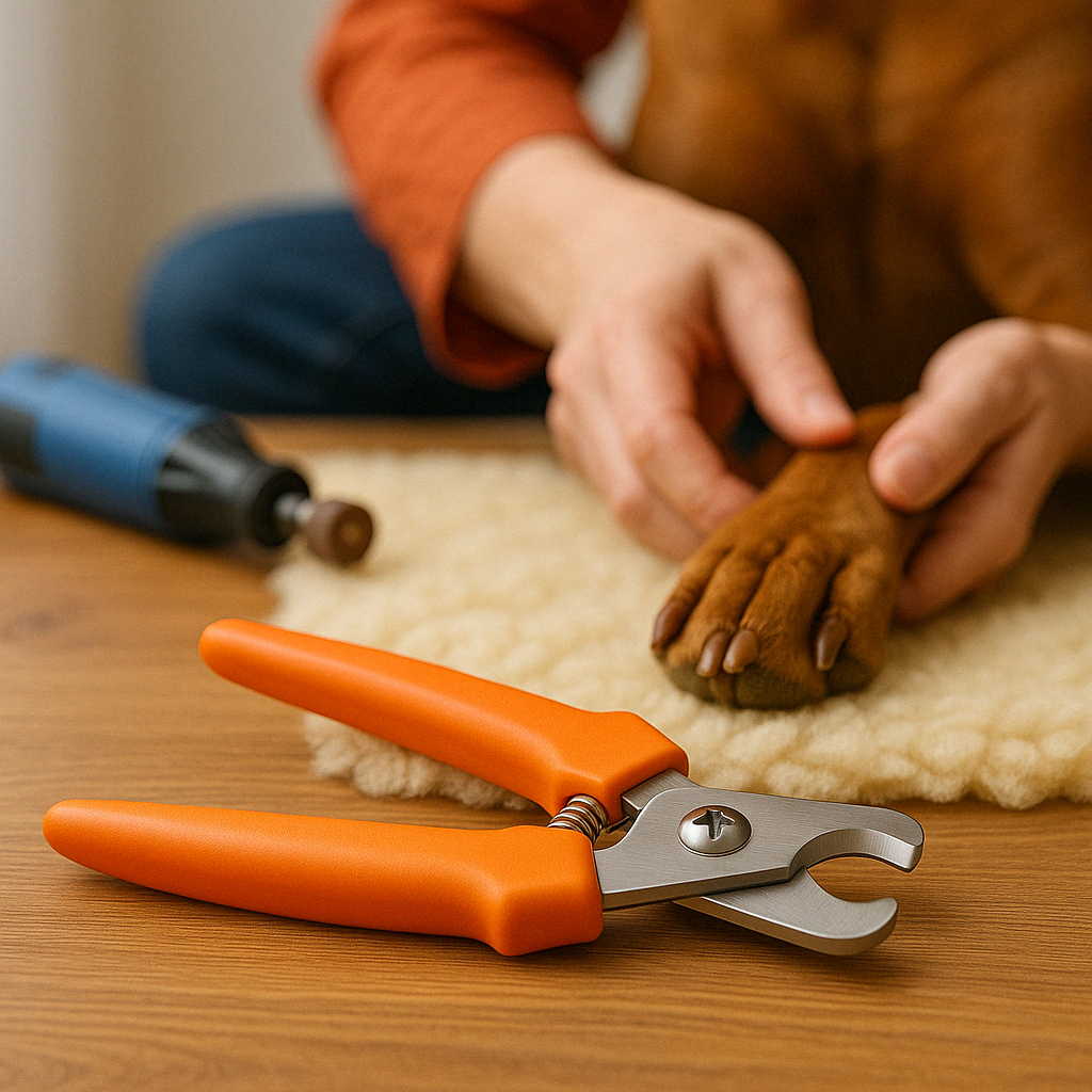 Millers Forged Stainless Steel Dog Nail Clipper – Heavy-Duty Red Handle Grooming Tool for Large Breeds