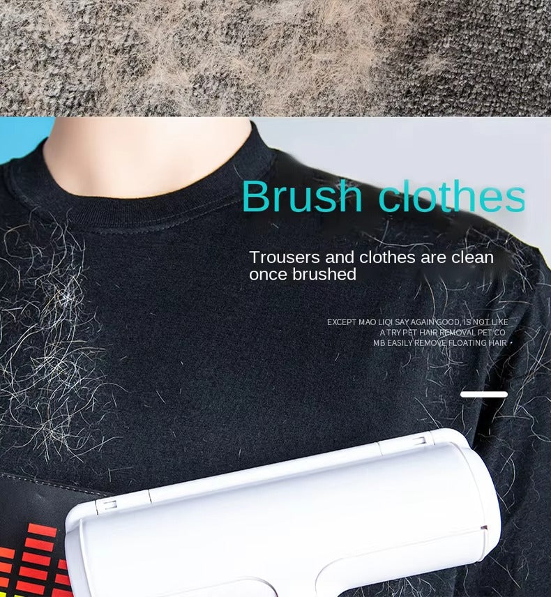 Pet Hair Remover Roller – 2-Way Lint Brush for Dogs & Cats | Reusable Fur Remover for Furniture, Clothes & Carpets