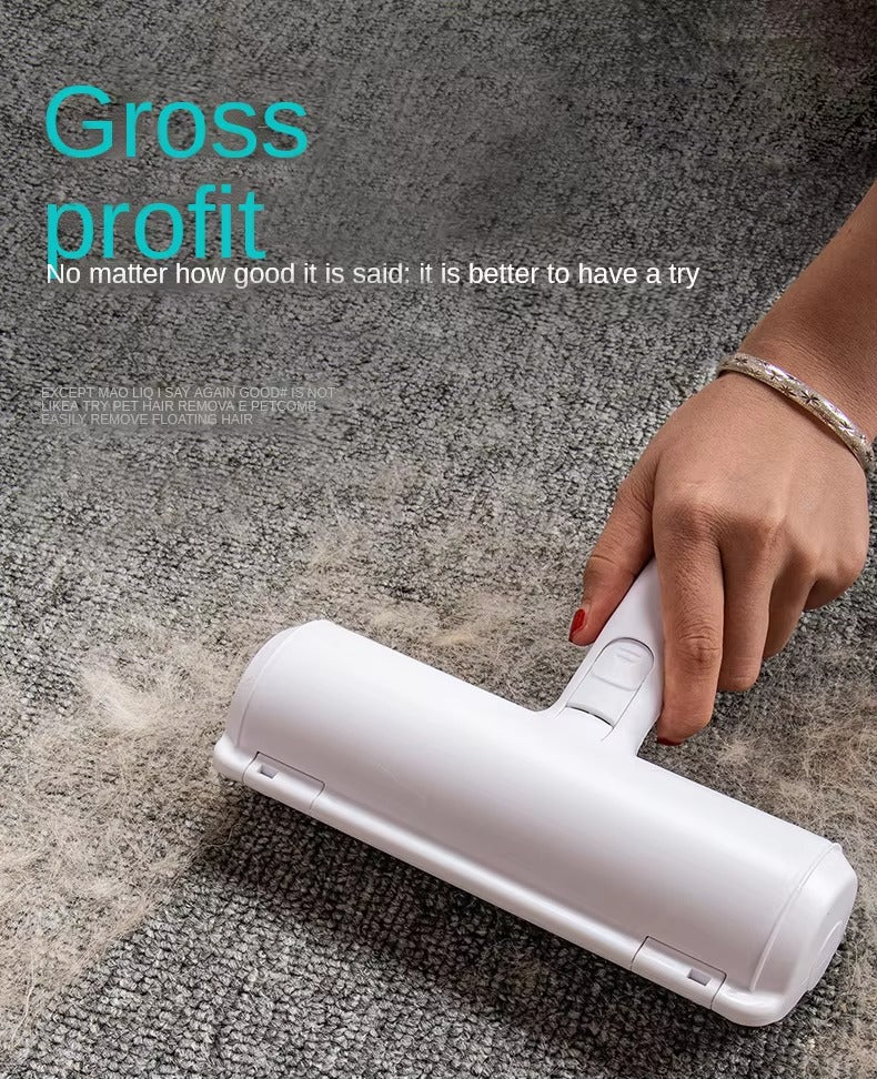 Pet Hair Remover Roller – 2-Way Lint Brush for Dogs & Cats | Reusable Fur Remover for Furniture, Clothes & Carpets