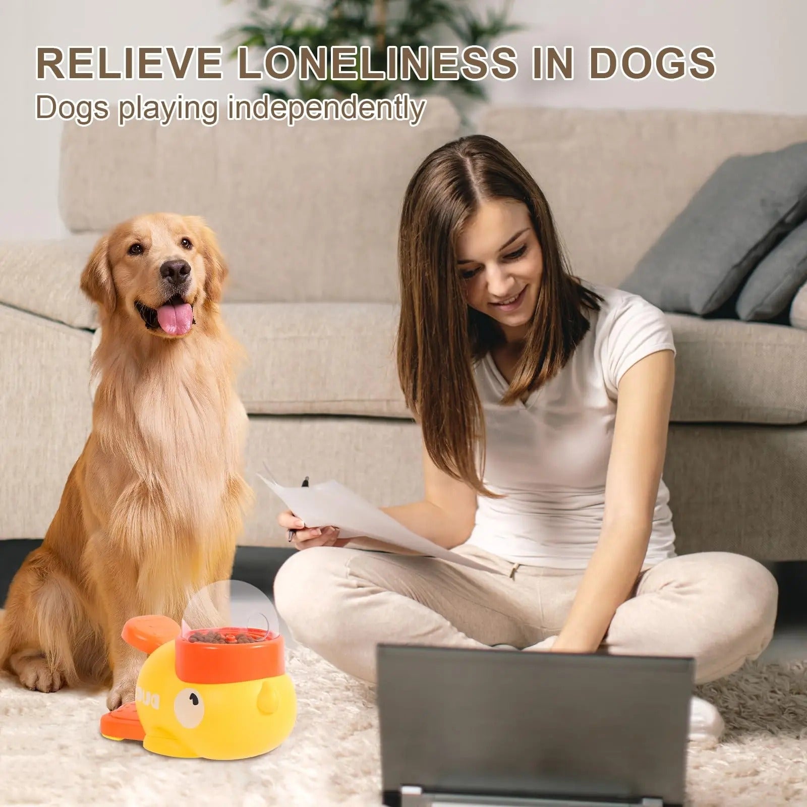 Dog Slow Feeder Toys Interactive Dog Food Dispenser Non Electric Mental Treat Stimulation Chase Rolling Puppy Toys Pets Supplies