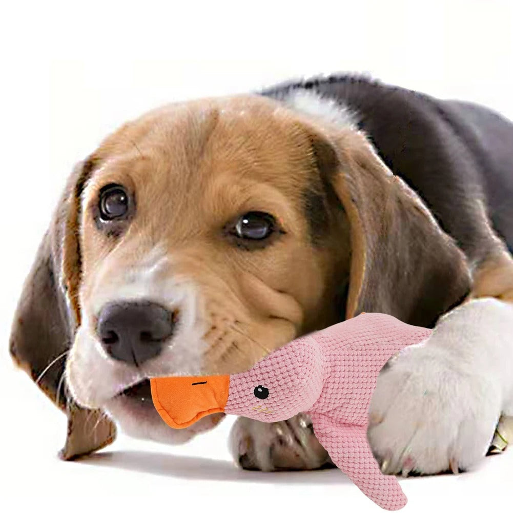 Dog Calming Duck, The Mellow Dog Duck, Zentric Quack-Quack Duck Dog Toy, Cute No Stuffing Duck With Soft Squeaker, Durable