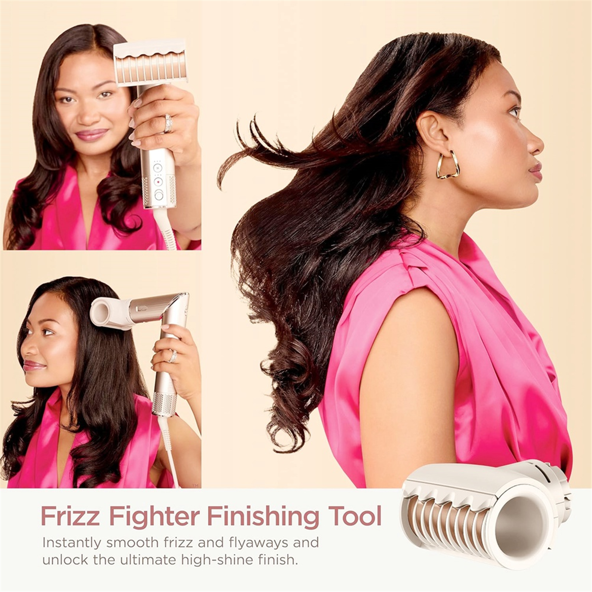 Shark FlexStyle FrizzFighter Finishing Tool - Anti-Flyaway and Smooth Hair Nozzle for Shark HD430, HD435 Series