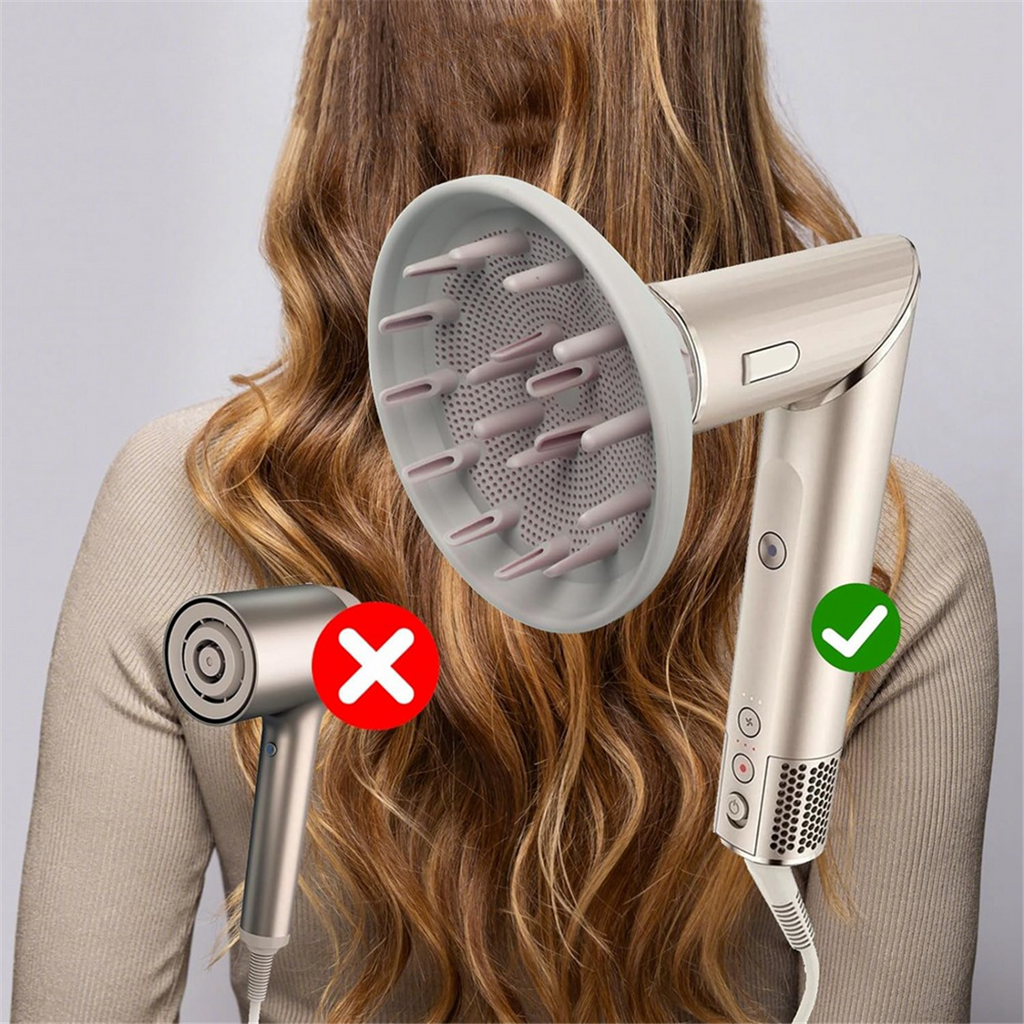 Shark FlexStyle Curl-Defining Diffuser – Adjustable Prongs for Natural Curls, Fast Drying Attachment